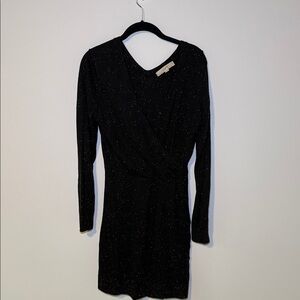 LOFT Elegant Black Long Sleeve Dress